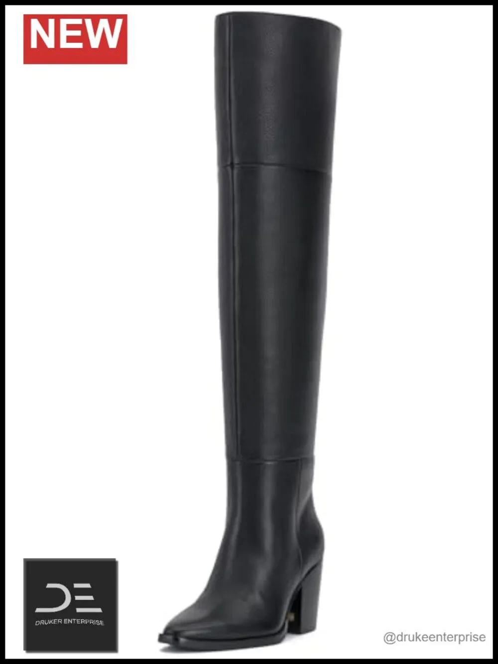 Vince Camuto Over-the-Knee Boots Wide Calf Nappa Leather 3in Heel